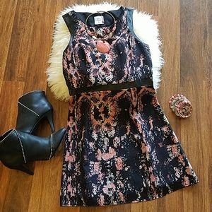 Coral Knee Length Dress